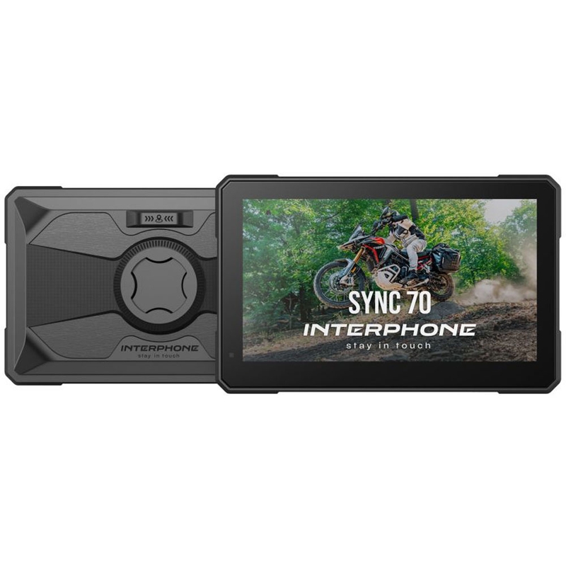 Interphone RIDESYNC70 Apple CarPlay og Android Auto Display til motorcykler