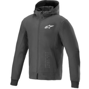 Alpinestars Radium Tech Hoodie motorcykel sweatshirt sort-hvid