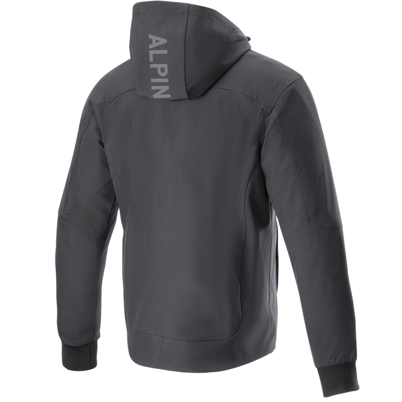 Alpinestars Radium Tech Hoodie motorcykel sweatshirt sort-hvid