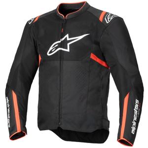 Alpinestars T-SPS Air V2 motorcykeljakke sort-fluorrød