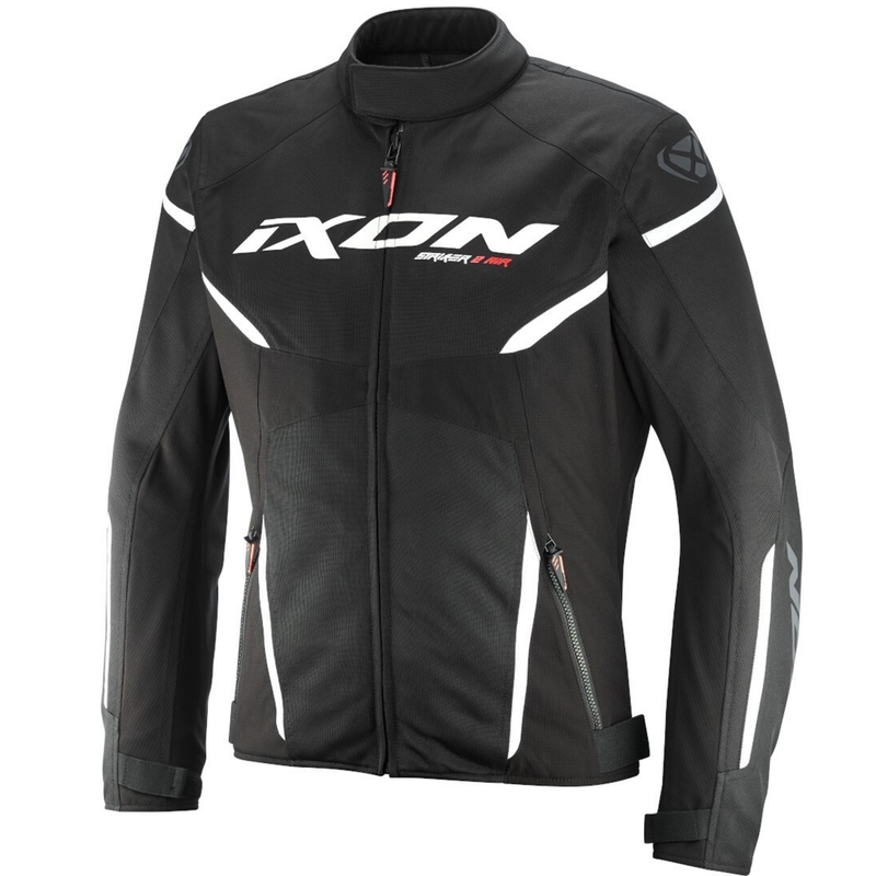 Motorcykeljakke IXON Striker 2 Air WP sort og hvid