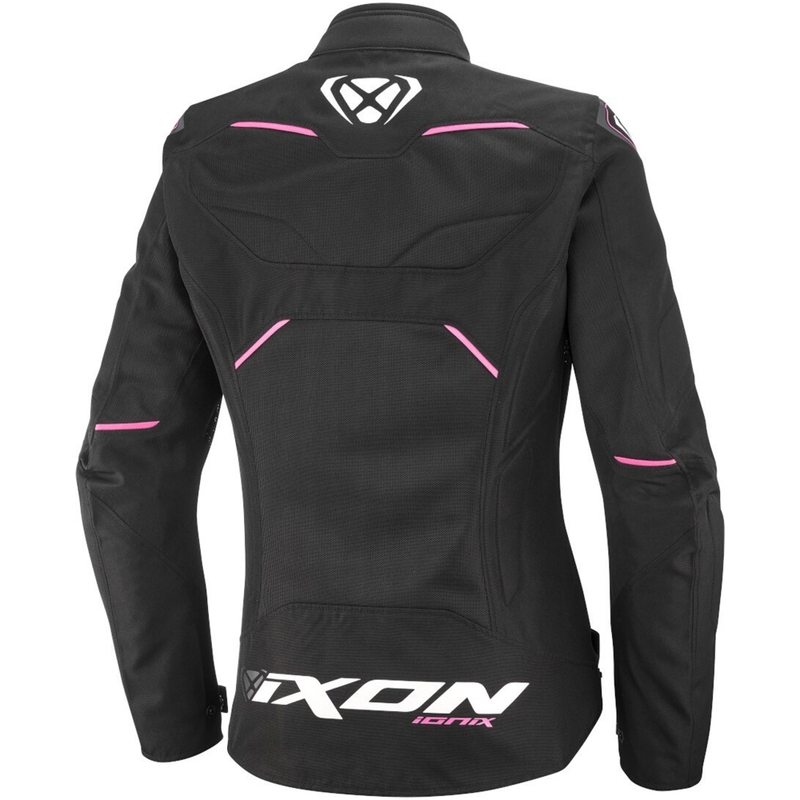 Motorcykeljakke til kvinder IXON Ionix Lady sort og pink
