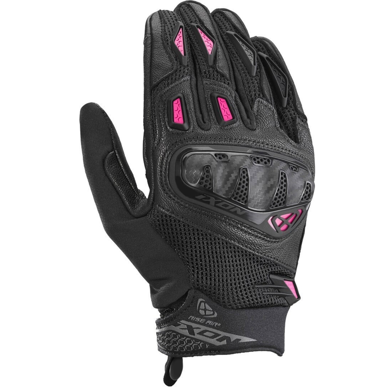 IXON Rise Air 2 motorcykelhandsker til kvinder i sort og pink