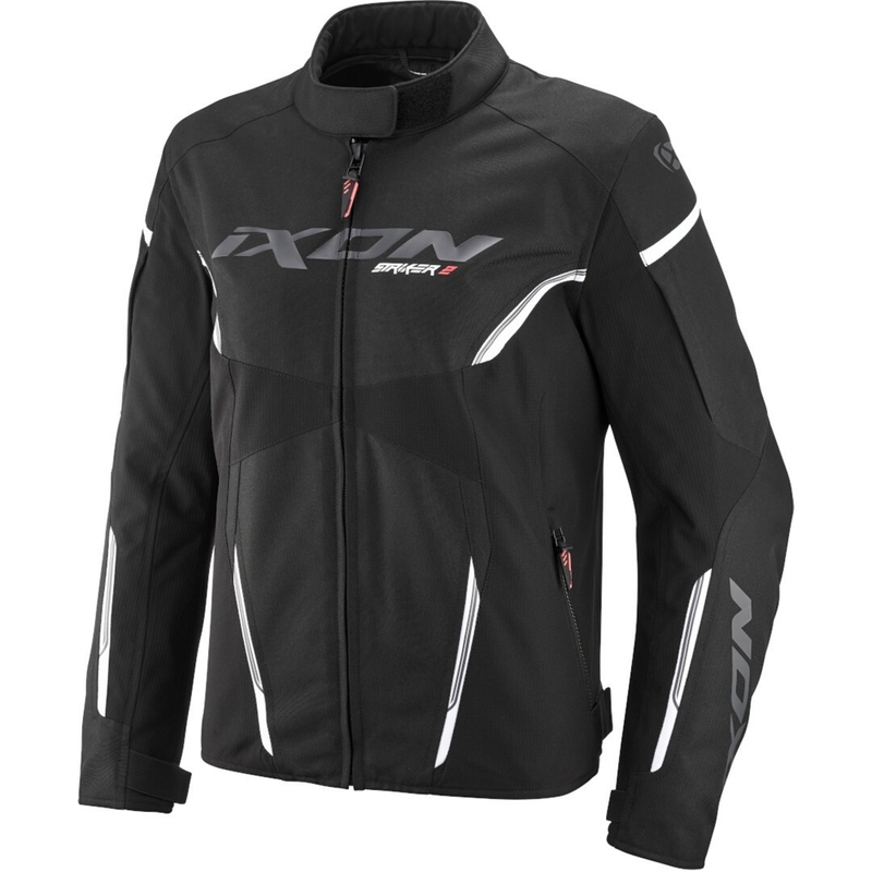 Dame motorcykeljakke IXON Striker 2 C-størrelse sort-hvid