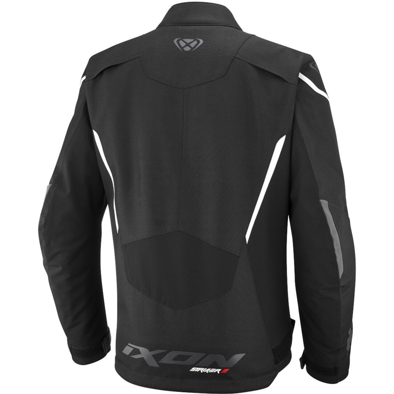 Dame motorcykeljakke IXON Striker 2 C-størrelse sort-hvid