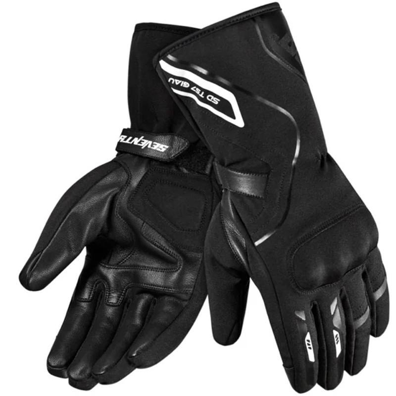 Dame motorcykelhandsker Seventy Degrees SD-T59 Giau sort-hvid