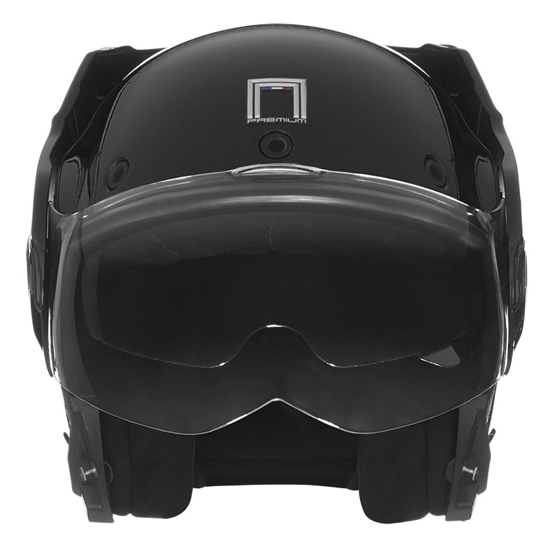 NOX PREMIUM Stratos flip-up motorcykelhjelm matsort