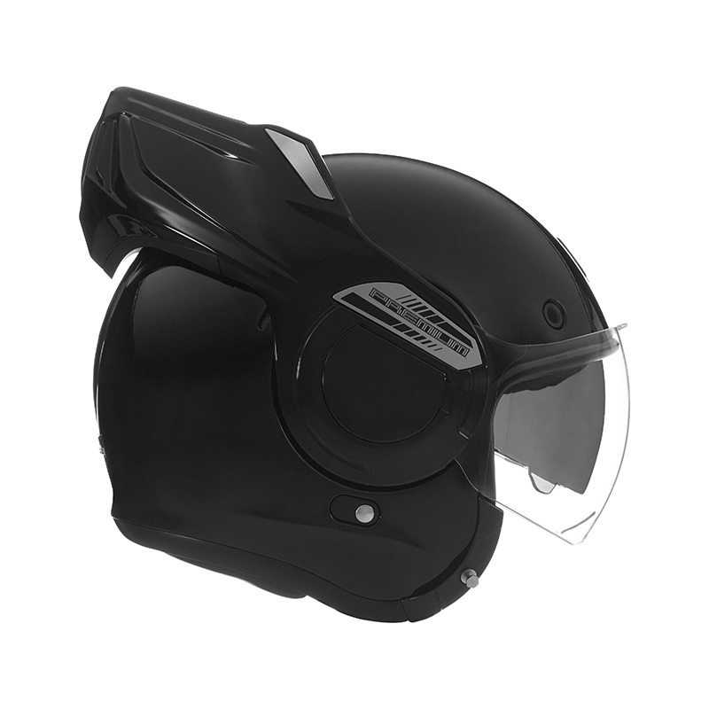 NOX PREMIUM Stratos flip-up motorcykelhjelm matsort