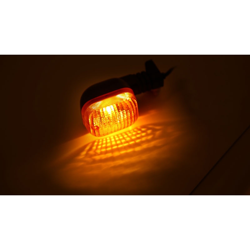 Motorcykel blinklys Highsider Smart Duc Style sort-orange