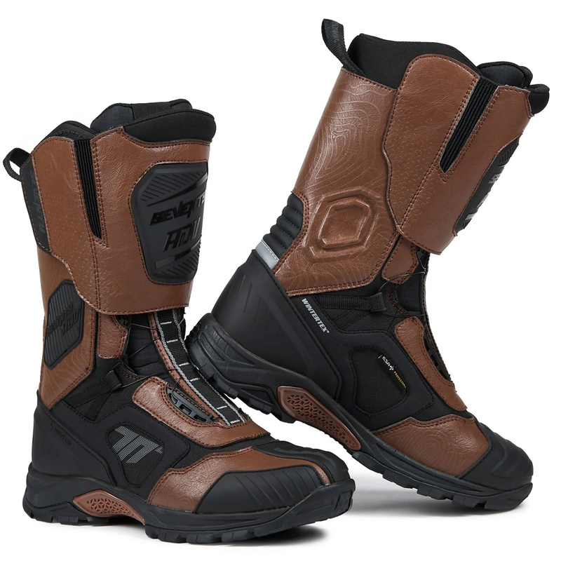 Seventy Degrees SD-BA6 Stelvio Høje Motorcykelstøvler, Brune