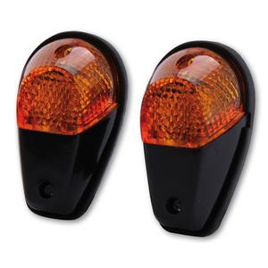 Motorcykel blinklys Highsider Smart 12V/21W sort-orange