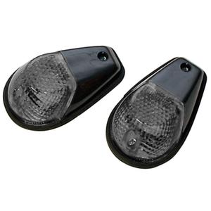 Motorcykel blinklys Highsider Smart 12V/21W sort-røg