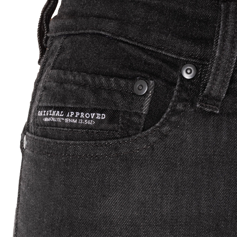 Dame motorcykeljeans Oxford Sofia AA Slim jeans sorte