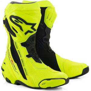 Alpinestars Supertech R motorcykelstøvler fluo gul-sort