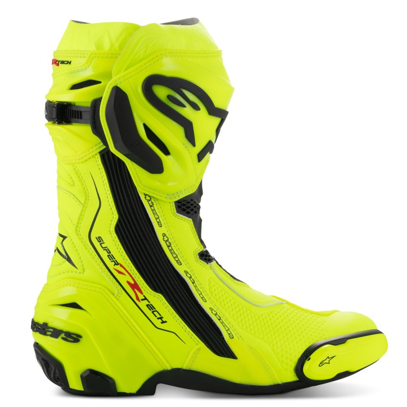 Alpinestars Supertech R motorcykelstøvler fluo gul-sort