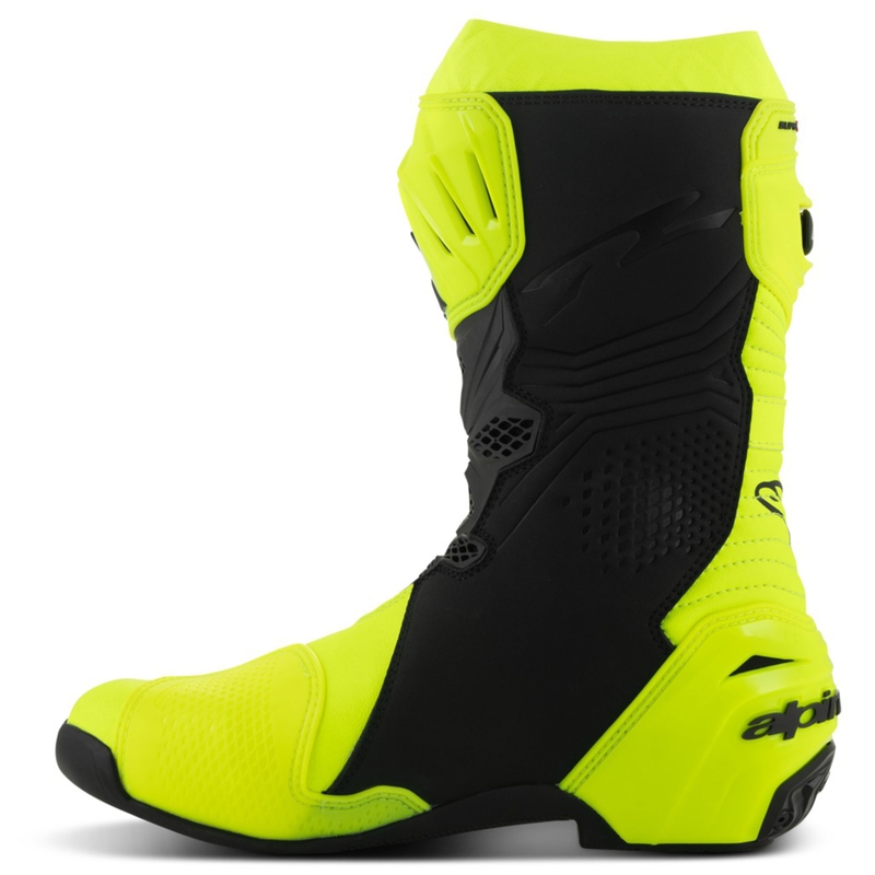 Alpinestars Supertech R motorcykelstøvler fluo gul-sort