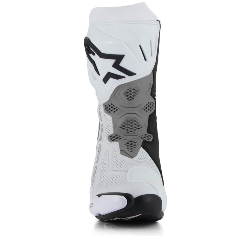Motorcykelstøvler Alpinestars Supertech R Ventilerede, Hvid/Lysegrå/Sort