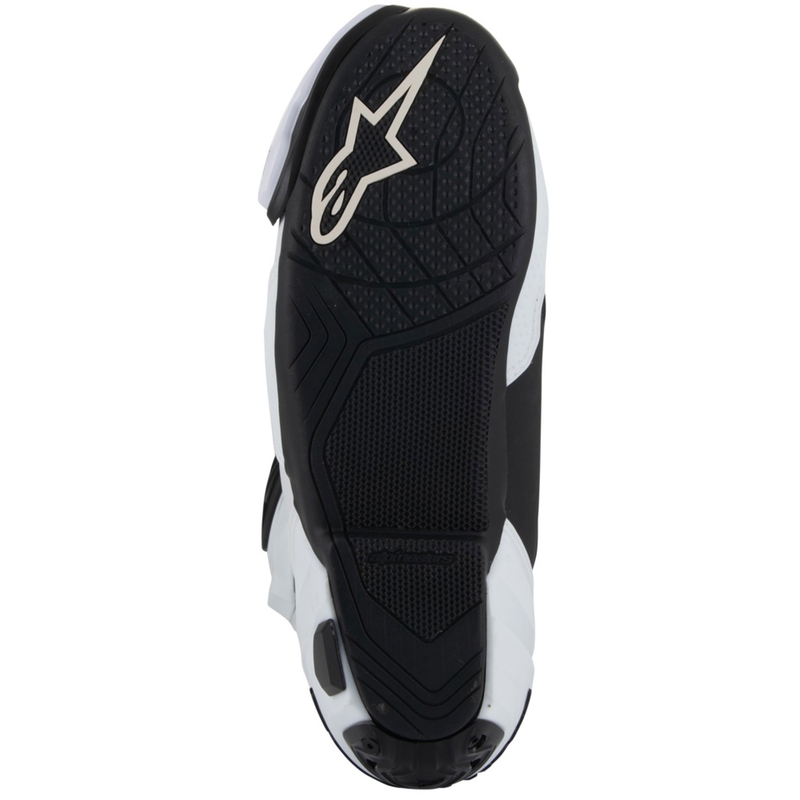 Motorcykelstøvler Alpinestars Supertech R Ventilerede, Hvid/Lysegrå/Sort
