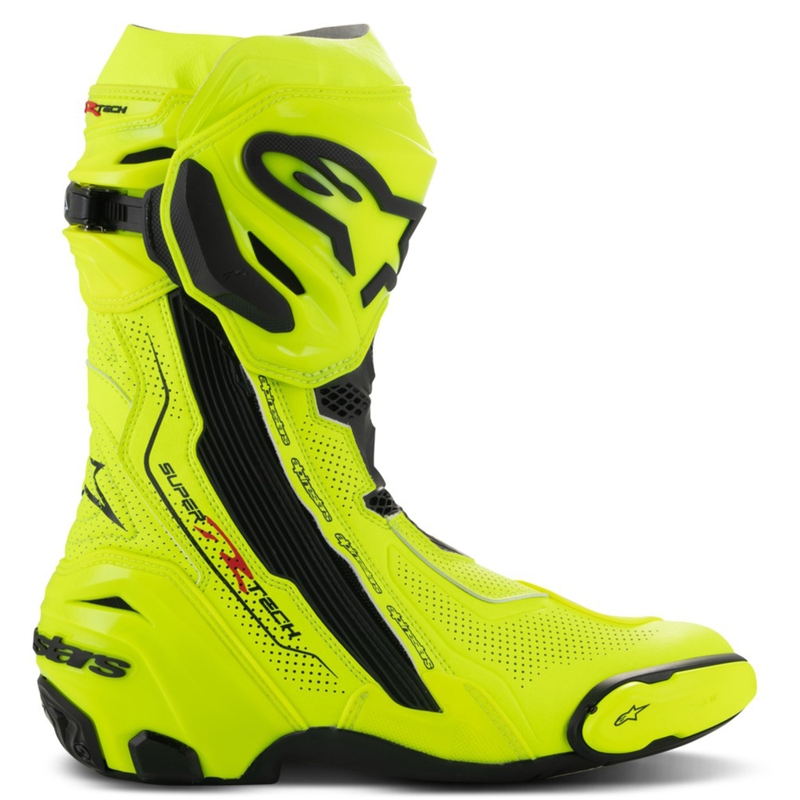 Alpinestars Supertech R Vented motorcykelstøvler fluo gul-sort
