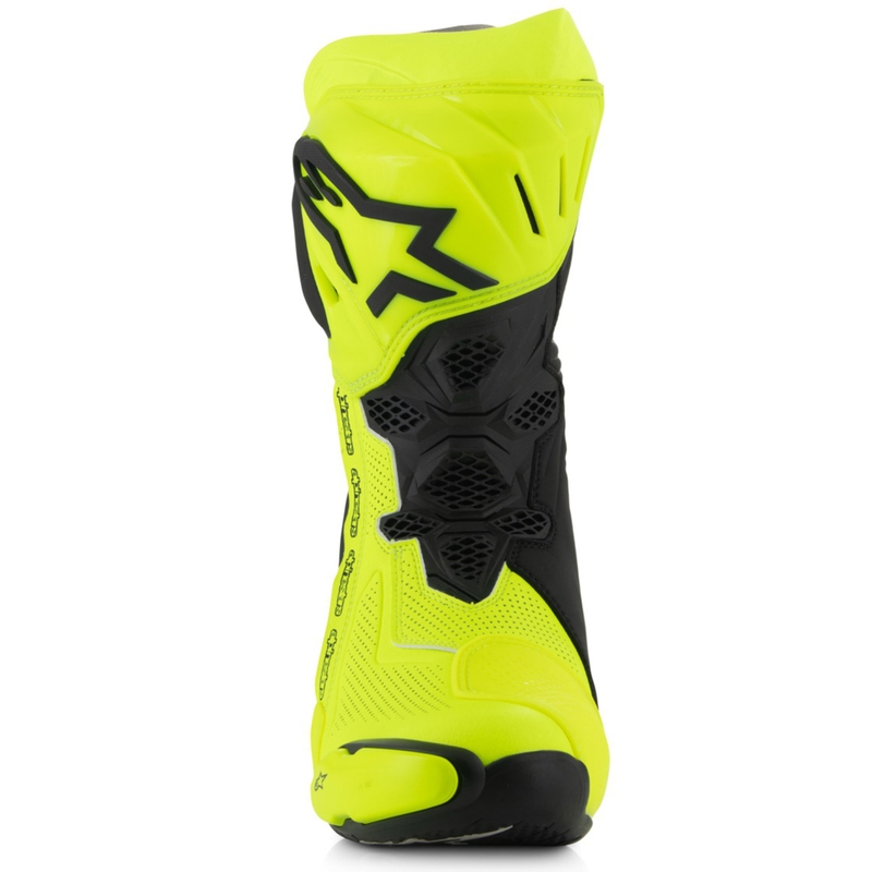 Alpinestars Supertech R Vented motorcykelstøvler fluo gul-sort