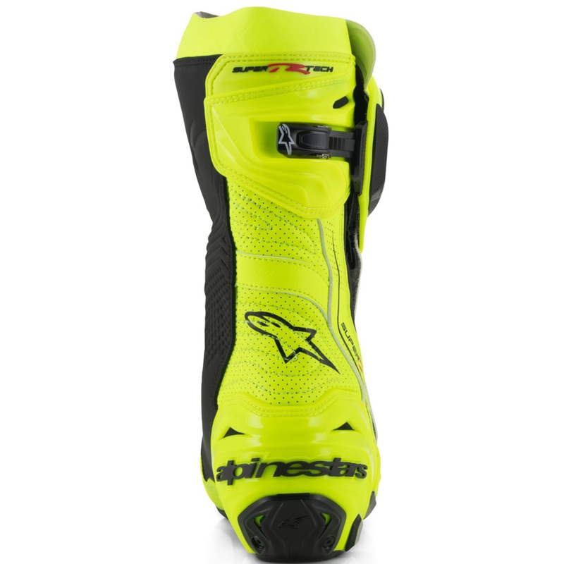 Alpinestars Supertech R Vented motorcykelstøvler fluo gul-sort