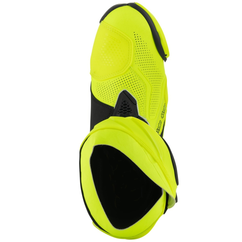 Alpinestars Supertech R Vented motorcykelstøvler fluo gul-sort