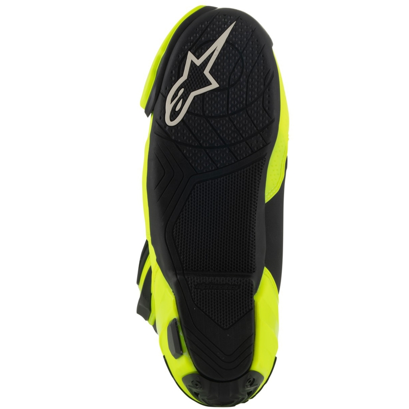 Alpinestars Supertech R Vented motorcykelstøvler fluo gul-sort
