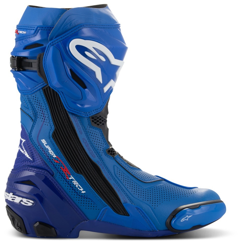 Motorcykelstøvler Alpinestars Supertech R Ventileret Blå-Sort