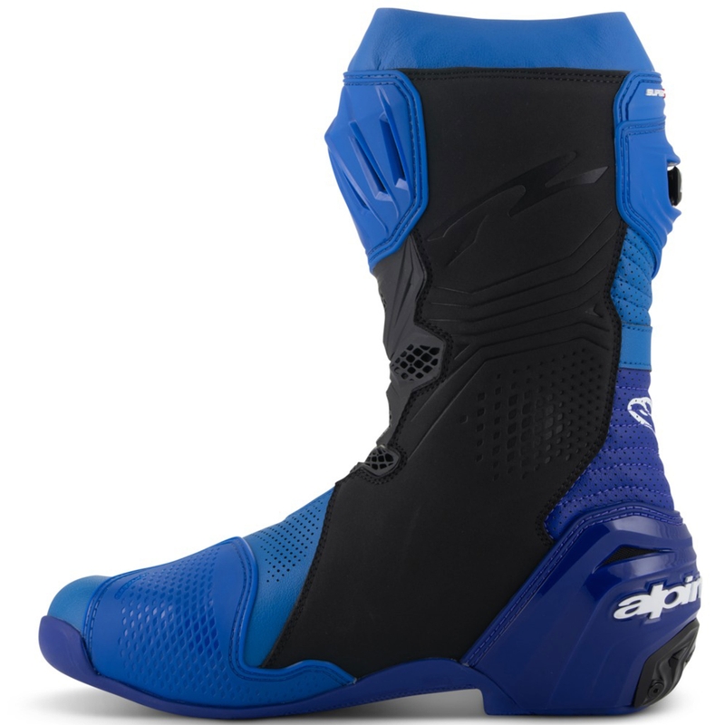 Motorcykelstøvler Alpinestars Supertech R Ventileret Blå-Sort