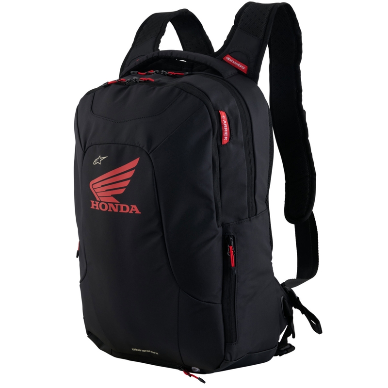 Alpinestars City Hunter V2 motorcykelrygsæk Honda kollektion sort-rød 22 l