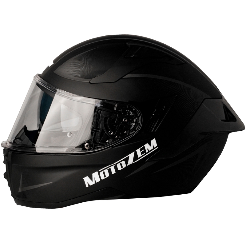 Motozem Guardian fullface motorcykelhjelm, mat sort - II. kvalitet