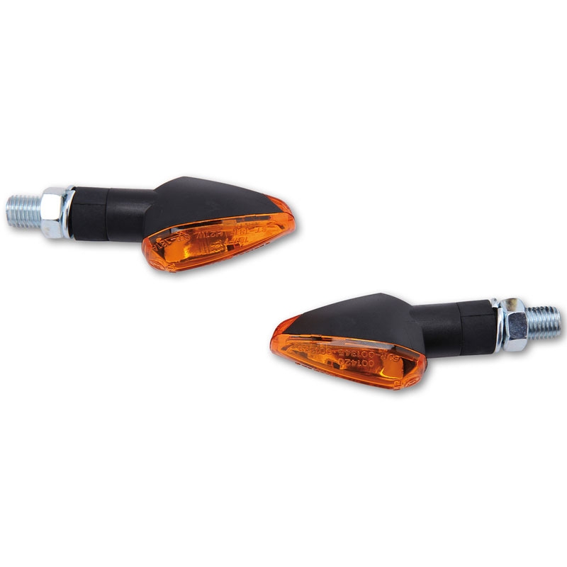 Motorcykel blinklys Highsider Smart Peak kort sort