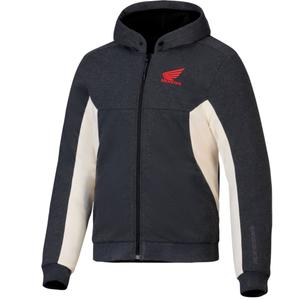 Hættetrøje Alpinestars Chrome V3 Sport Honda Collection, Mørkegrå/Creme-Rød