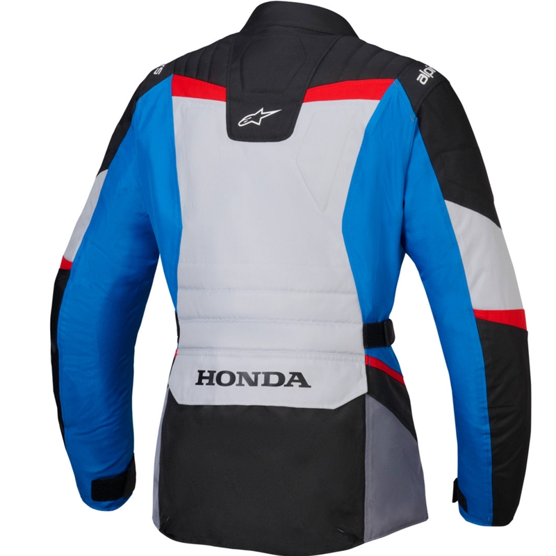 Alpinestars Stella ST-1 Vandtæt dame motorcykeljakke Honda kollektion grå-blå-sort-rød