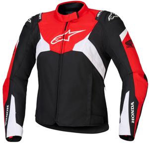 Motorcykeljakke Alpinestars Stella T-Jaws V4 Vandtæt Dame Honda Collection Sort/Rød/Hvid