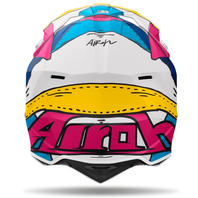 Motocross hjelm Airoh Wraaap Paint mat flerfarvet