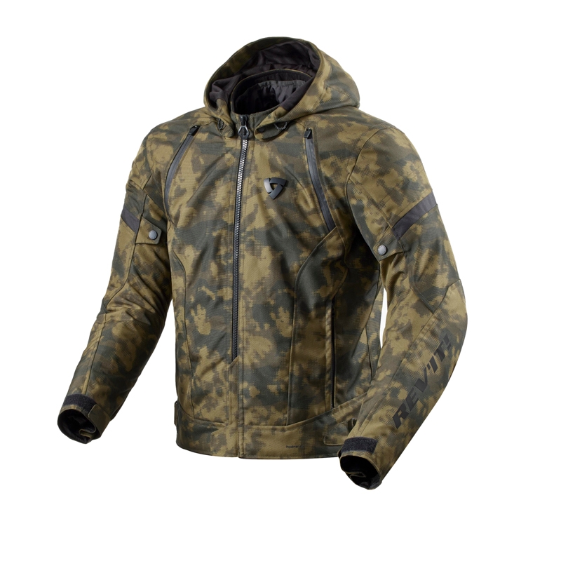 Revit Flare 3 H2O camo mørkegrøn motorcykeljakke