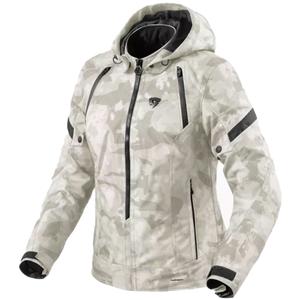 Revit Flare 3 H2O camo grå og hvid motorcykeljakke til kvinder
