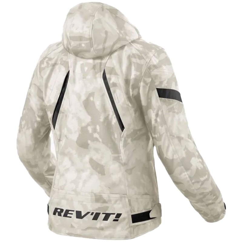 Revit Flare 3 H2O camo grå og hvid motorcykeljakke til kvinder