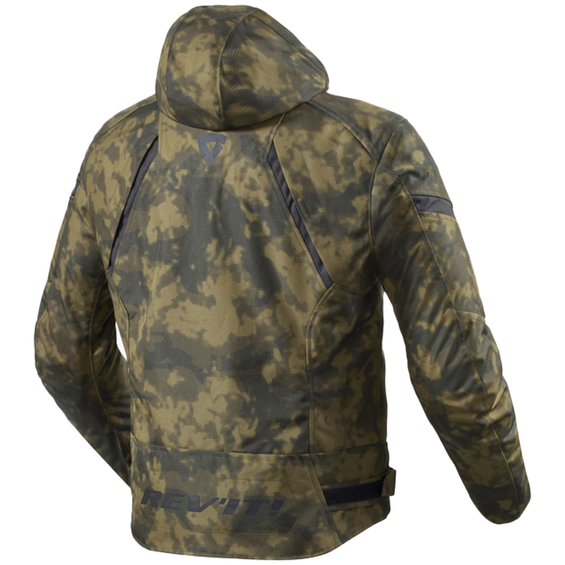 Revit Flare 3 H2O camo mørkegrøn motorcykeljakke
