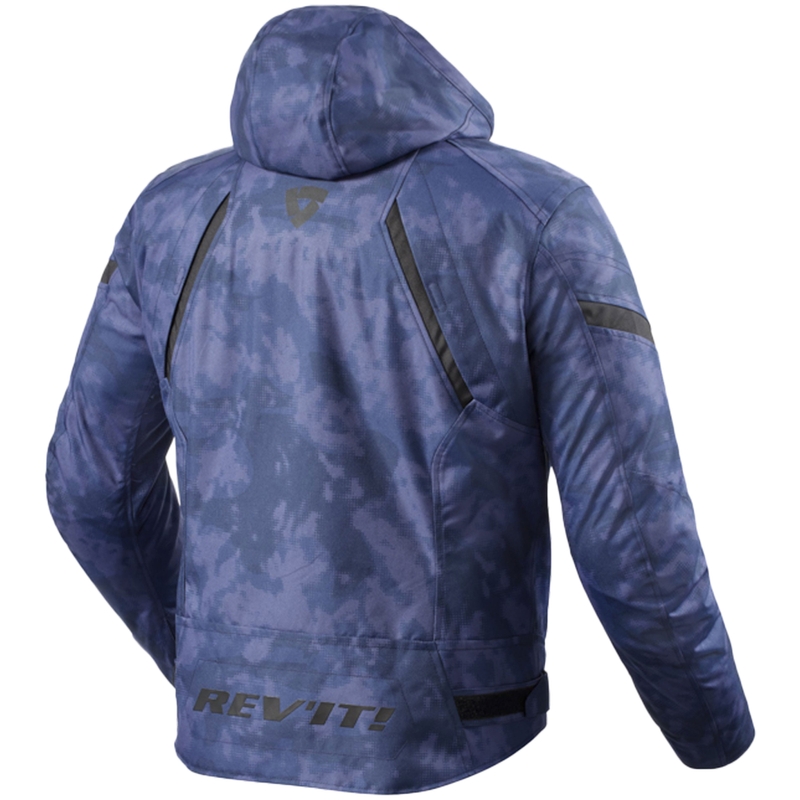 Revit Flare 3 H2O camo blå motorcykeljakke