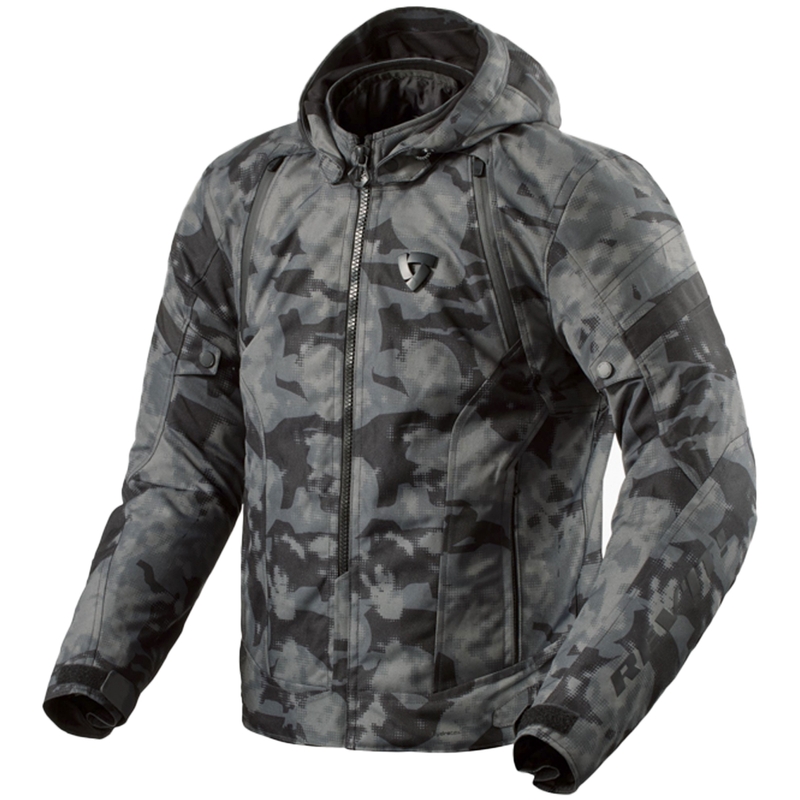 Revit Flare 3 H2O camo mørkegrå motorcykeljakke