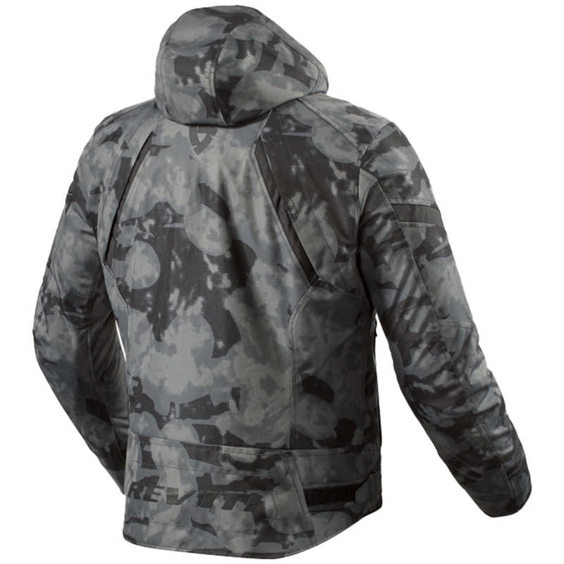 Revit Flare 3 H2O camo mørkegrå motorcykeljakke