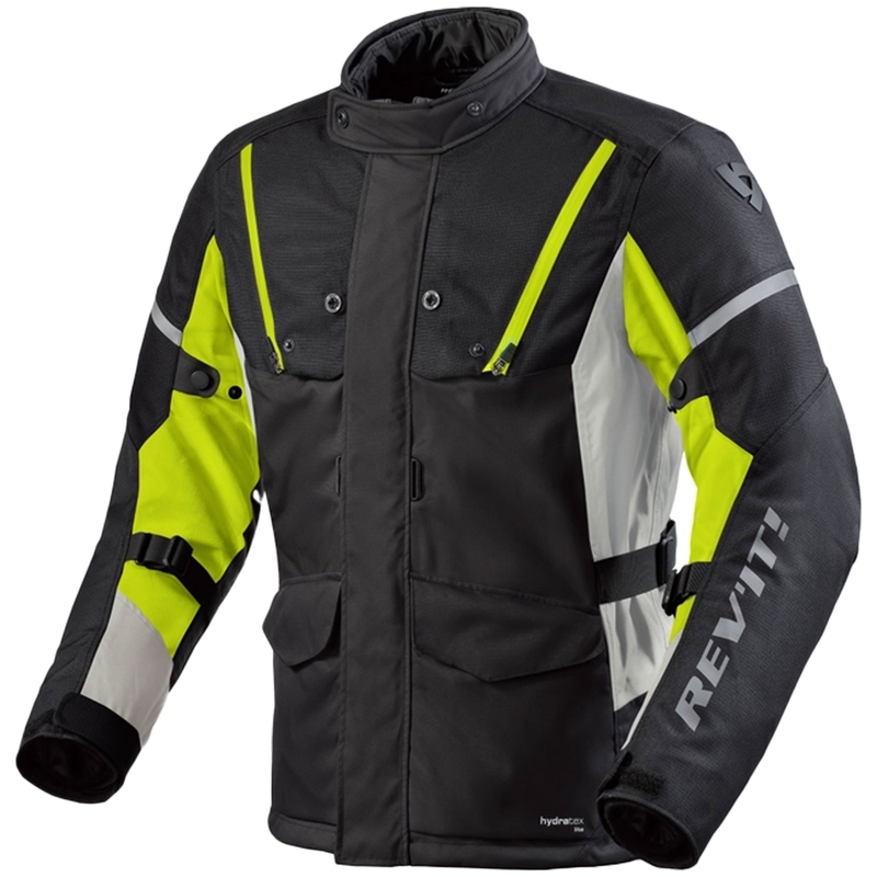 Revit Horizon 3 H2O sort-fluogul motorcykeljakke