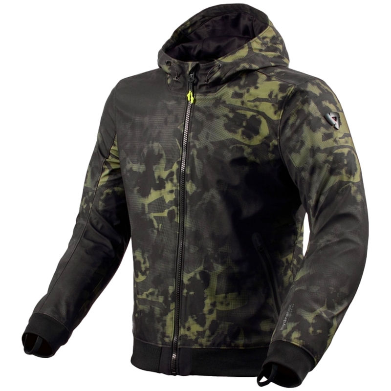 Softshell-jakke Revit Saros WB sort-mørkegrøn