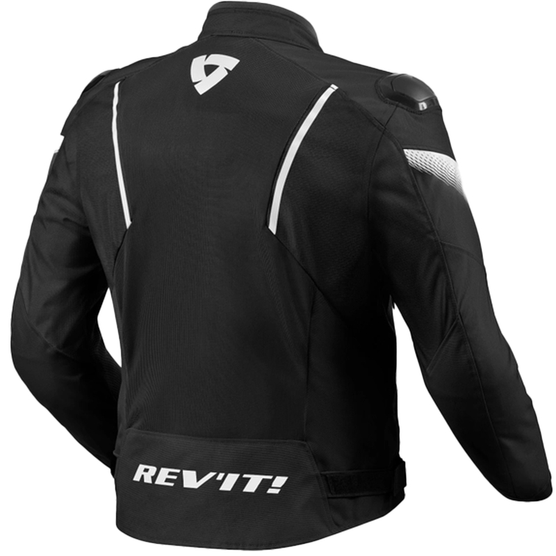 Revit Control Air H2O motorcykeljakke sort og hvid