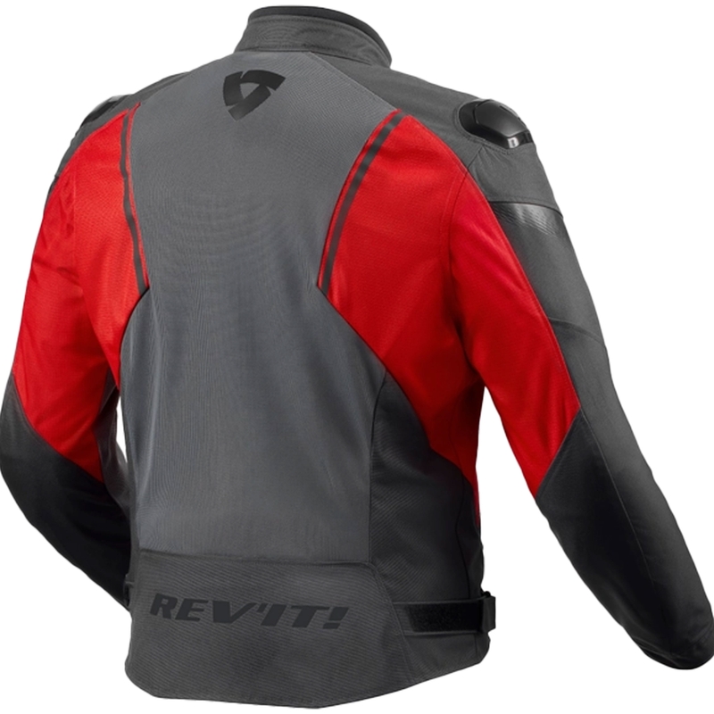Revit Control Air H2O motorcykeljakke grå og rød