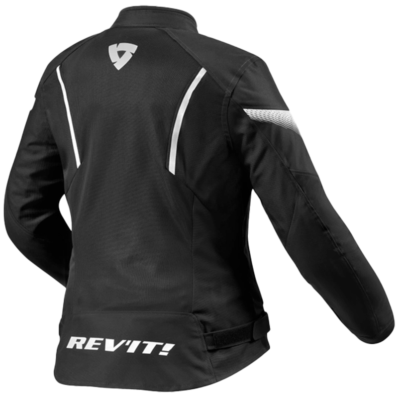 Revit Control Air H2O motorcykeljakke til kvinder i sort og hvid