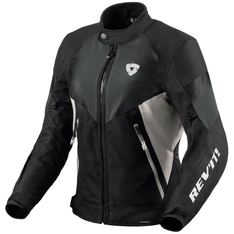 Motorcykeljakke Revit Control H2O Dame, Sort/Sølv