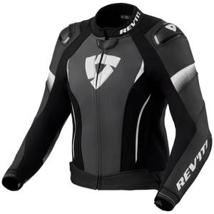 Revit Xena 4 Pro motorcykeljakke i sort og hvidt læder til kvinder